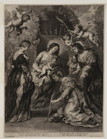 KG 17440
<br/>
De kroning van St. Catherine door Jezus
<br/>
<em>Anoniem</em>